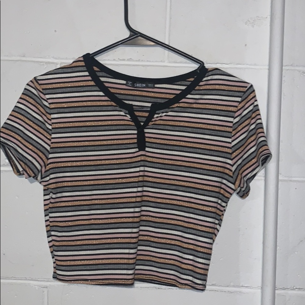 Crop top button down